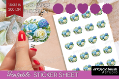 Fantasy Forest Round Sticker - Fairy Tale Printable Sticker Product Image 1