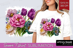 Fantasy Forest Square Tshirt Background - Fairy Tale PNG Product Image 1