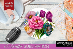 Fantasy Forest Car Coaster - Fairy Tale Coaster PNG Product Image 1