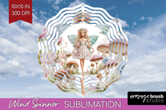Fantasy Forest Wind Spinner Sublimation PNG - Fairy Tale Product Image 1