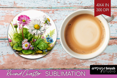 Fantasy Forest Round Coaster - Fairy Tale Coaster PNG Product Image 1