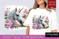 Fantasy Forest Square Tshirt Background - Fairy Tale PNG Product Image 1