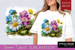 Fantasy Forest Square Tshirt Background - Fairy Tale PNG Product Image 1