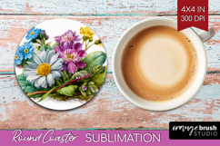 Fantasy Forest Round Coaster - Fairy Tale Coaster PNG Product Image 1
