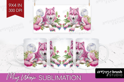 Fantasy Forest Mug Wrap - Fairy Tale Mug PNG Sublimation Product Image 1