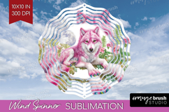 Fantasy Forest Wind Spinner Sublimation PNG - Fairy Tale Product Image 1