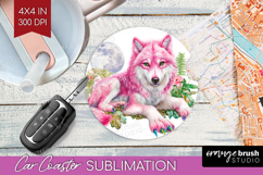 Fantasy Forest Car Coaster - Fairy Tale Coaster PNG Product Image 1