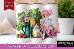 Fantasy Forest Tumbler Wrap - Fairy Tale Tumbler PNG Product Image 1