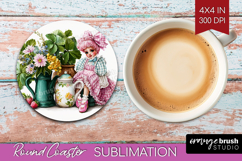 Fantasy Forest Round Coaster - Fairy Tale Coaster PNG Product Image 1