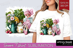 Fantasy Forest Square Tshirt Background - Fairy Tale PNG Product Image 1