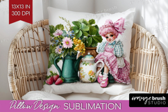 Fantasy Forest Pillow Sublimation - Fairy Tale Pillow Cover Product Image 1