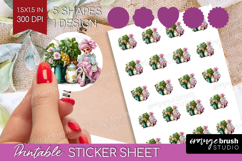 Fantasy Forest Round Sticker - Fairy Tale Printable Sticker Product Image 1