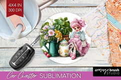Fantasy Forest Car Coaster - Fairy Tale Coaster PNG Product Image 1
