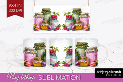 Fantasy Forest Mug Wrap - Fairy Tale Mug PNG Sublimation Product Image 1