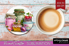 Fantasy Forest Round Coaster - Fairy Tale Coaster PNG Product Image 1