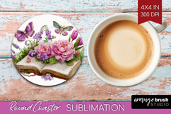 Fantasy Forest Round Coaster - Fairy Tale Coaster PNG Product Image 1