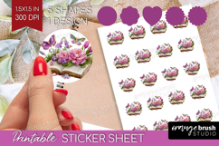 Fantasy Forest Round Sticker - Fairy Tale Printable Sticker Product Image 1