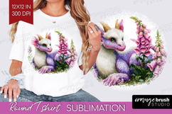 Fantasy Forest Round Tshirt Background - Fairy Tale PNG Product Image 1