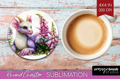 Fantasy Forest Round Coaster - Fairy Tale Coaster PNG Product Image 1