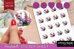 Fantasy Forest Round Sticker - Fairy Tale Printable Sticker Product Image 1