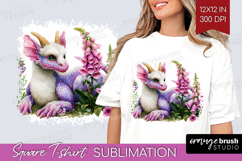 Fantasy Forest Square Tshirt Background - Fairy Tale PNG Product Image 1