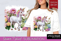 Fantasy Forest Square Tshirt Background - Fairy Tale PNG Product Image 1