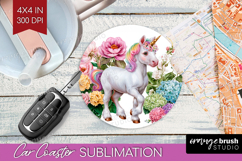 Fantasy Forest Car Coaster - Fairy Tale Coaster PNG Product Image 1
