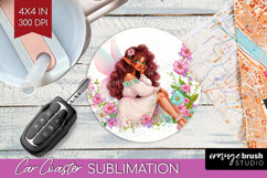 Fantasy Forest Car Coaster - Fairy Tale Coaster PNG Product Image 1