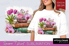 Fantasy Forest Square Tshirt Background - Fairy Tale PNG Product Image 1