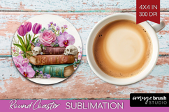 Fantasy Forest Round Coaster - Fairy Tale Coaster PNG Product Image 1