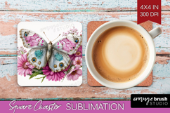 Fantasy Forest Square Coaster - Fairy Tale Coaster PNG Product Image 1