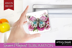 Fantasy Forest Magnet Sublimation - Fairy Tale Square Magnet Product Image 1