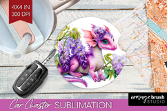 Fantasy Forest Car Coaster - Fairy Tale Coaster PNG Product Image 1