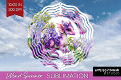 Fantasy Forest Wind Spinner Sublimation PNG - Fairy Tale Product Image 1