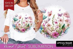 Fantasy Forest Round Tshirt Background - Fairy Tale PNG Product Image 1