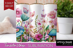 Fantasy Forest Tumbler Wrap - Fairy Tale Tumbler PNG Product Image 1