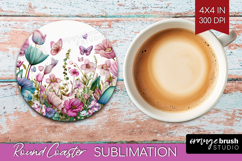 Fantasy Forest Round Coaster - Fairy Tale Coaster PNG Product Image 1