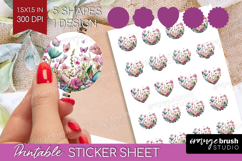 Fantasy Forest Round Sticker - Fairy Tale Printable Sticker Product Image 1