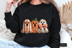 Halloween Patchwork Ghost PNG Product Image 6