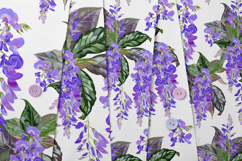 Magic vector wisteria flowers Product Image 3