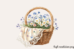 Wildflowers Arrangements Clipart Bundle PNG Product Image 3