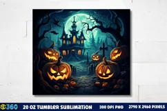 Halloween Tumbler Sublimation Wraps, Tumbler Halloween Product Image 3