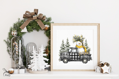Christmas Truck Sublimation - 4 Variations Product Image 3
