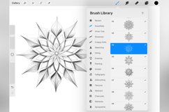 100 Procreate Snowflake Stamp Brushes Product Image 5