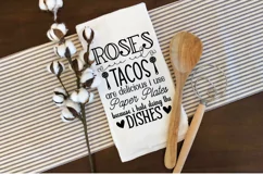 Roses are red tacos are delicious i use paper plates because Product Image 3