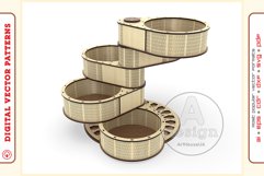 Box Organizer v15 - laser cut file - Glowforge ready SVG Product Image 3