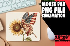 American Dream Wings: Butterfly Flag Mouse Pad Product Image 1