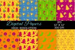 Bright Boho Winter Digital Papers, Winter Digital Paper Product Image 3