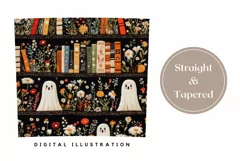 Embroidery Halloween Tumbler Wrap, Funny Ghosts Tumbler PNG Product Image 3