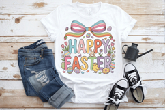 Happy Easter chick &amp; Bow PNG Sublimation | Happy Easter Day Product Image 3